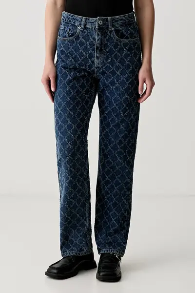 Karl Lagerfeld Jeans blugi straight pentru femei
