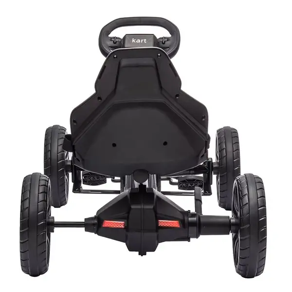 Kart electric pentru copii Nichiduta Go kart Sport Pink, structura metalica, motor 45W, acumulator 12V 7Ah, cu roti din spuma EVA, pornire la buton, slow start, scaun reglabil in 4 pozitii, dimensiune 100 x 58 x 58.5cm
