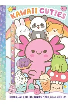 Kawaii Cuties: Coloring Book with Rainbow Pencil - Delaney Foerster