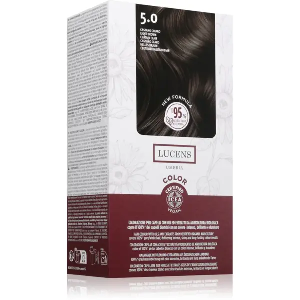 Kemon Group Lucens Umbria culoare par culoare 5.0 Castano Chiaro 100 ml
