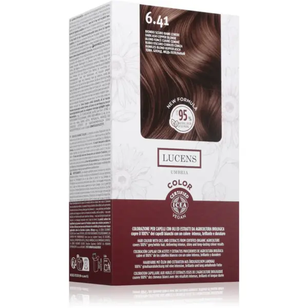 Kemon Group Umbria culoare par culoare 6.41 Biondo Scuro Rame Cenere 50 ml