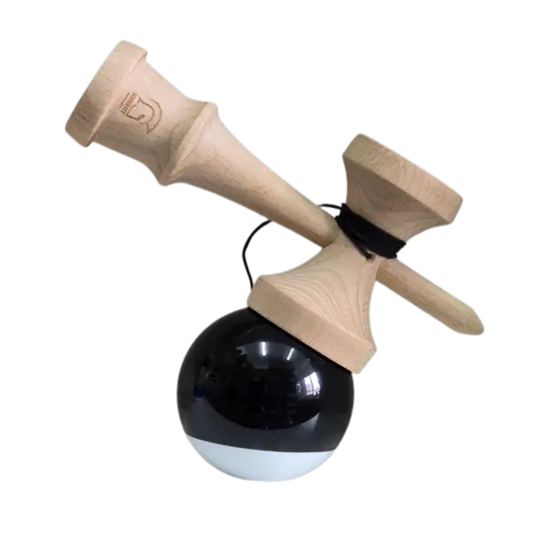 Kendama - Knight - Super Sticky Paint, Big Cups - Black/White | Knight