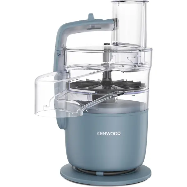 Kenwood Robot de bucatarie compact KENWOOD MultiPro Go FDP22.130GY, 650W, vas 1.3L, 2 trepte viteza, functie 360° Express ServeTM pentru feliere/razuire nelimitata, gri