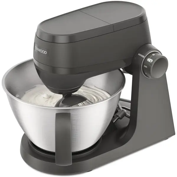 Kenwood Robot de bucatarie Kenwood KHC30.050GY, 1000 W, bol 4,3L cu maner, procesor alimente cu accesoriu taiere cuburi, blender 1.5L, presa citrice, 7 trepte viteza, Gri antracit