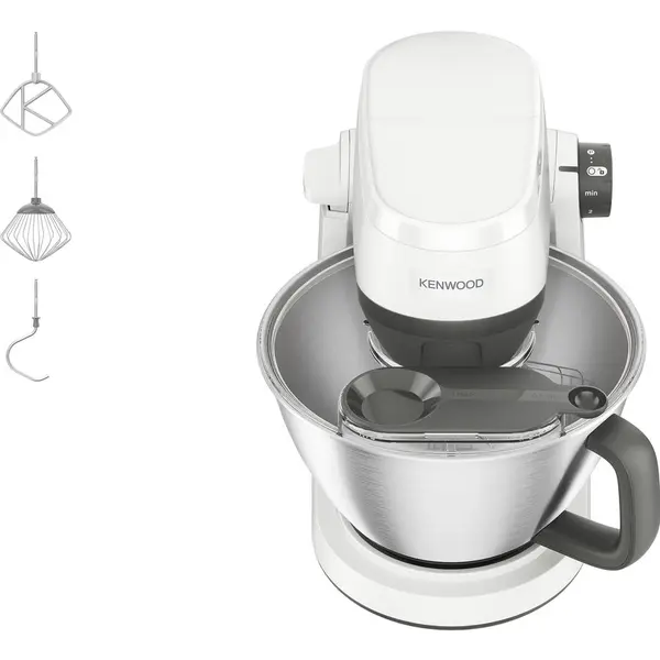 Kenwood Robot de bucatarie Kenwood Multi-Tasker KHC30.000WH, alb/gri, 1000 W, bol 4.3 litri