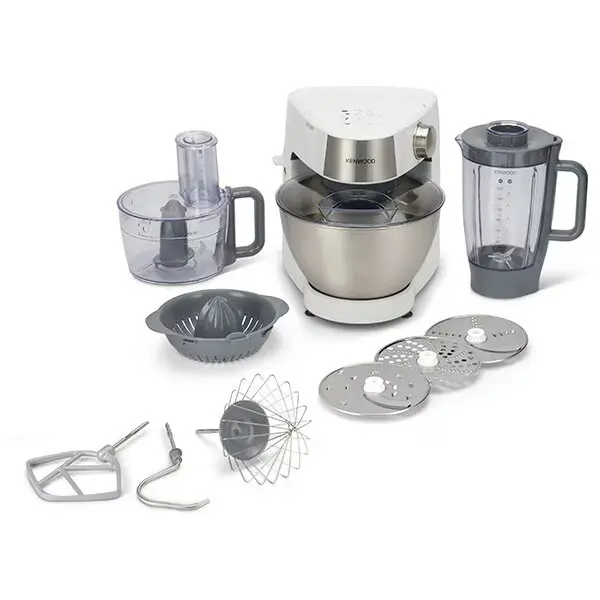 Kenwood Robot de bucatarie Kenwood Prospero+ KHC29.H0WH, 1000W, vas 4.3L, blender 1.5L, procesor alimente, presa citrice, 3 accesorii patiserie, 6 trepte viteza, alb
