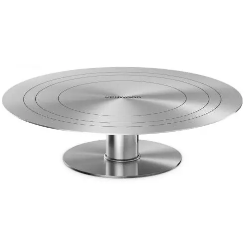 Kenwood Stand rotativ KENWOOD Cake Rotating Stand KWSD170 - AS00002754, Din otel inoxidabil, Rotatie 360°, Diametru 28cm, Inaltime 7.5cm