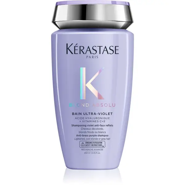 Kérastase Blond Absolu Bain Ultra-Violet șampon de baie pentru păr în nuanțe reci de blond, decolorat sau șuvițat 250 ml