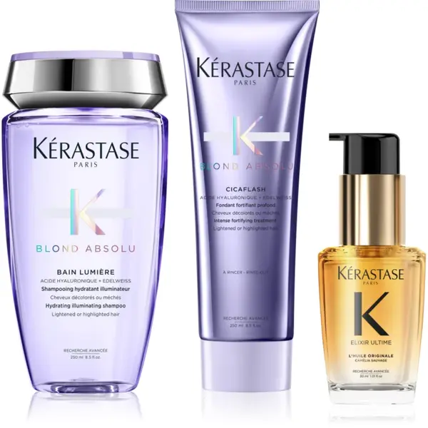 Kérastase Blond Absolu + Elixir Ultime ambalaj economic pentru par blond