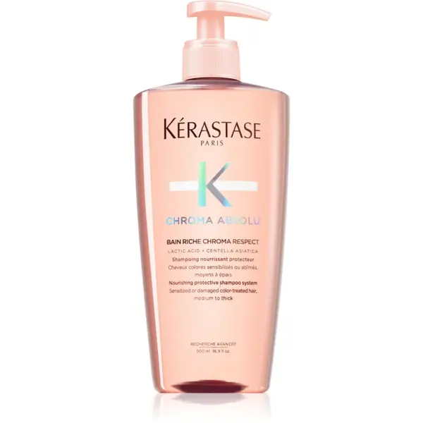 Kérastase Chroma Absolu Bain Riche Chroma Respect sampon hranitor pentru păr vopsit 500 ml