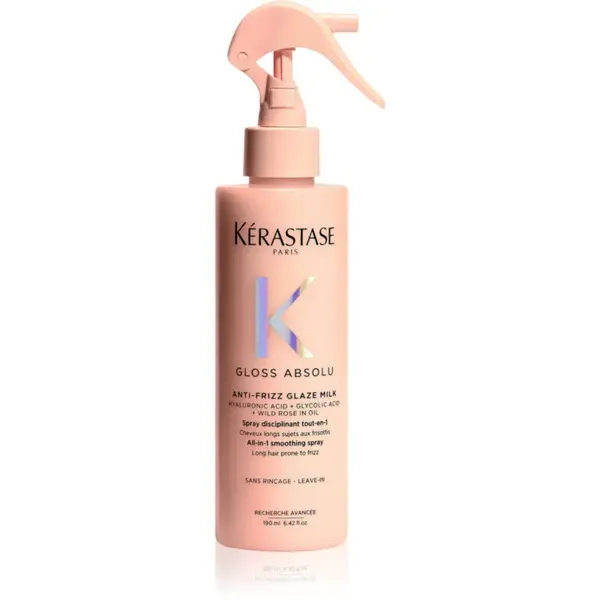 Kérastase Gloss Absolu Anti-Frizz Glaze Milk spray care nu necesita clatire pentru un par stralucitor si catifelat 190 ml