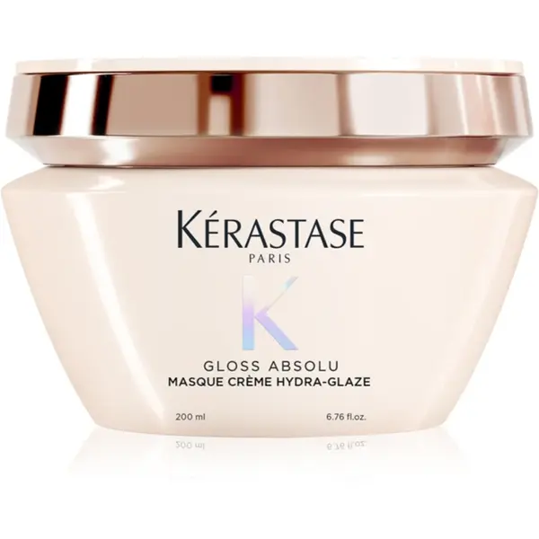 Kérastase Gloss Absolu Masque Créme Hydra-Glaze Masca de par pentru par indisciplinat 200 ml