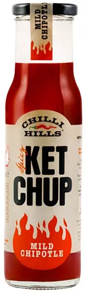 Ketchup gourmet cu chipotle ușor, 250 ml, Chilli Hills