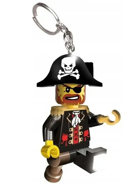 Keychain Lego W/led Captain Brickbeard