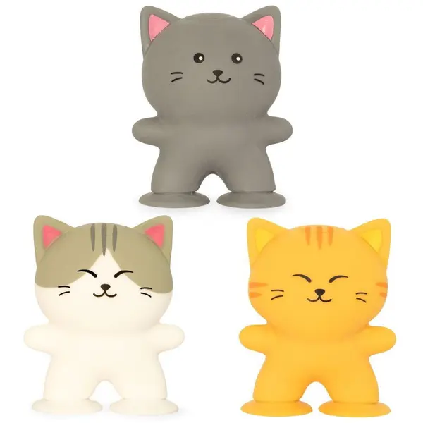 Keycraft Jucarie antistres Keycraft - Pisicuta elastica, squishy, 3 ani+