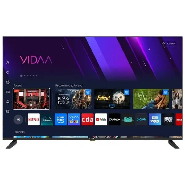 Kiano Televizor Smart Kiano Elegance 50 Vidaa, DLED, 50, 127 cm, 4K UHD, WiFi, Negru