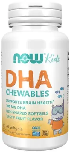 Kid's Chewable DHA, 60 capsule, Now