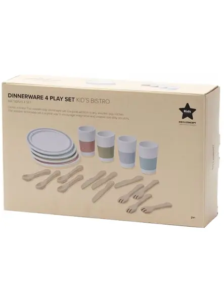 Kids Concept Dinnerware 4 Play Set Bistro (1000565)