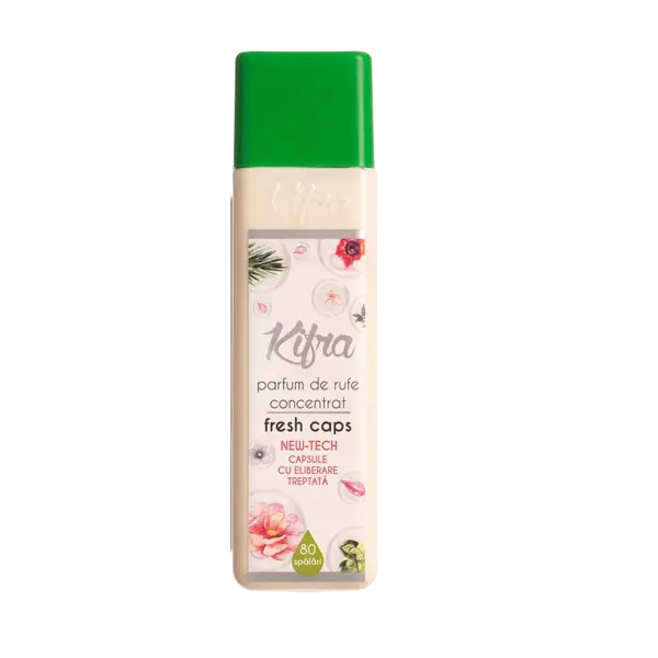 Kifra Parfum de rufe, 200 ml, 80 spalari, Fresh Caps