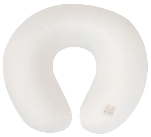 KikkaBoo Baby Memory Travel Pillow - Airknit, alb