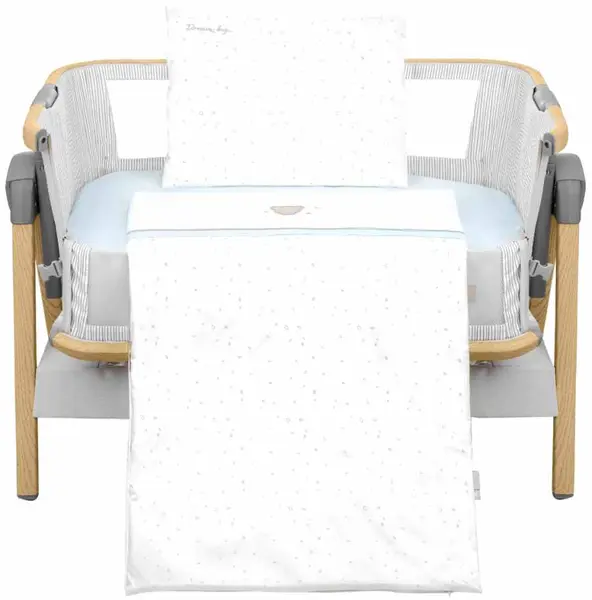 KikkaBoo Dream Big Set de dormit cu 3 piese pentru pătuț mini, albastru
