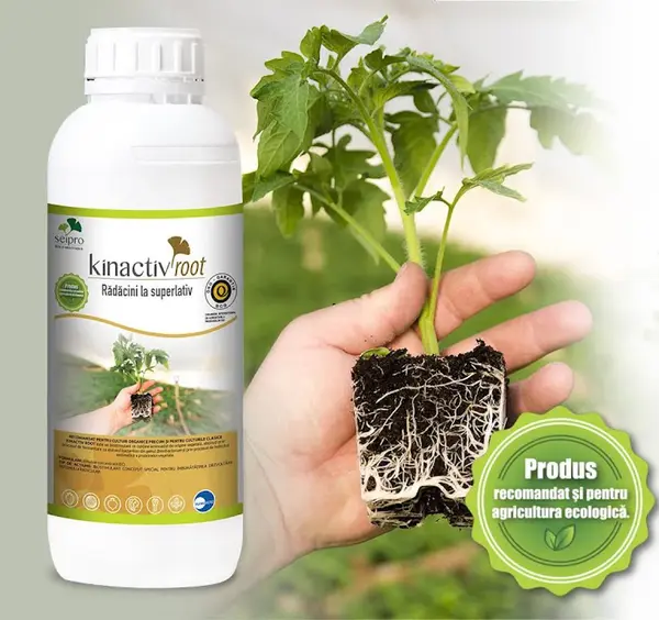 Kinactiv Root 40 ml biostimulator inradacinare cu aminoacizi si microelemente, radicular sistemic, Summit Agro, produs Bio/ ecologic - Default Title