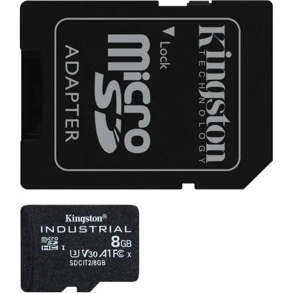 Kingston Card de memorie Kingston, 8 GB SD, Cititor, Negru/Gri