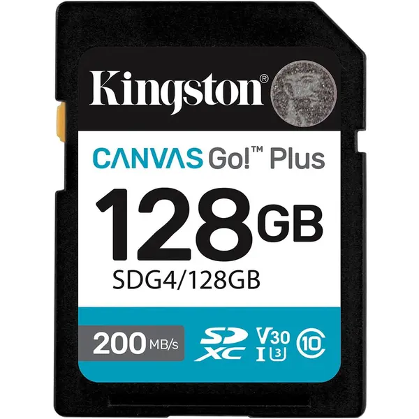 Kingston Card de Memorie Kingston Canvas GO Plus, 128 GB, SDXC, Clasa 10