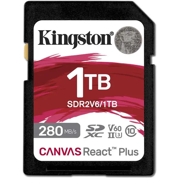 Kingston Card de memorie Kingston Canvas React Plus SD, 1 TB, SDXC, Class 10