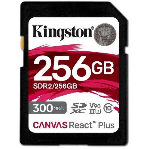 Kingston Card de memorie Kingston Canvas React Plus SDXC, 256GB, UHS-II U3, Clasa 10, V90