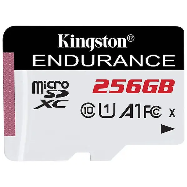 Kingston Card de memorie, Kingston, microSDXC, 256 GB, Endurance Class 10, A1, UHS-I fara adaptor