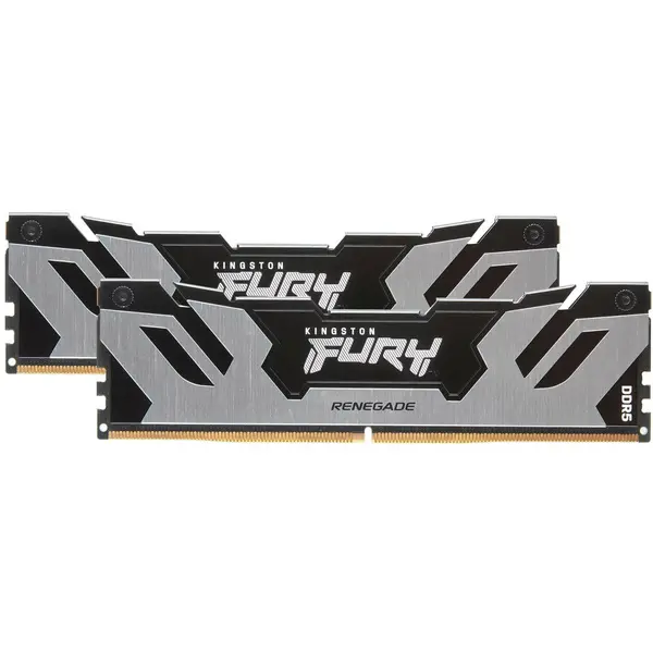 Kingston Kit dual Kingston FURY RENEGADE, 96GB DDR5 (2x48 GB), Frecventa 6000 MHz, CL - 32, Argintiu