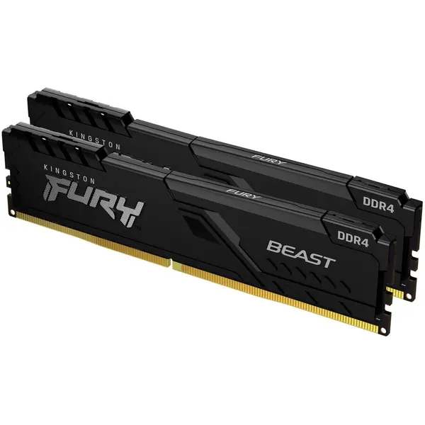 Kingston Memorie Kingston FURY Beast, 32GB DDR4, 3200MHz CL16, Dual Channel Kit