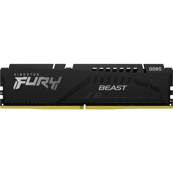Kingston Memorie Kingston Fury Beast KF556C36BBEK2-128, 128GB (2x64GB), DDR5, 5600MHz, CL36, Dual Channel Kit, Negru