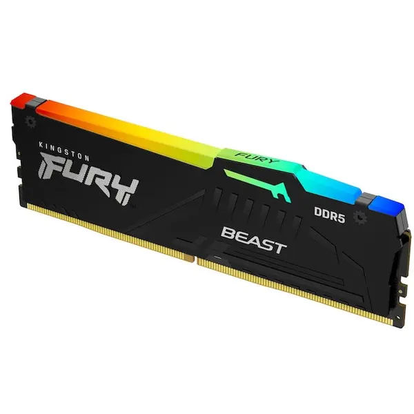 Kingston Memorie Kingston Fury Beast RGB 32GB (1x32GB), 5600MHz, DDR5, CL36, DIMM