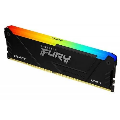 Kingston Memorie RAM KINGSTON Fury Beast RGB, Tip DDR4, Capacitate 16GB, 3600 MHz, CL18, Negru, KF436C18BB2A/16