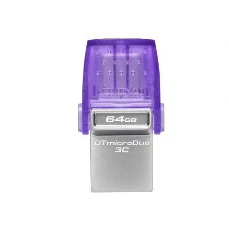 Kingston Memorie USB Kingston DataTraveler microDuo 3C, 128 GB, USB-C/USB, Purple