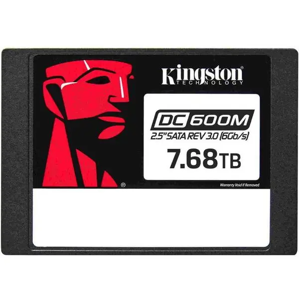 Kingston Solid State Drive (SSD) Kingston, DC600M, 7680GB, 2.5, SATA III, 6Gbps