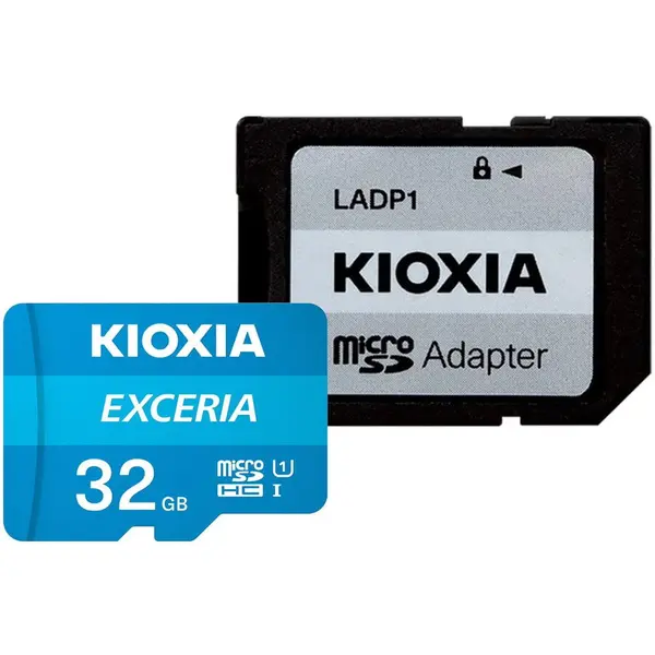 KIOXIA Card de memorie microSDHC Kioxia Exceria (M203) 32 GB,UHS I U1+ adaptor, LMEX1L032GG2