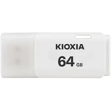KIOXIA Memorie USB Kioxia Hayabusa U202, 64 GB, USB 2.0, Alb