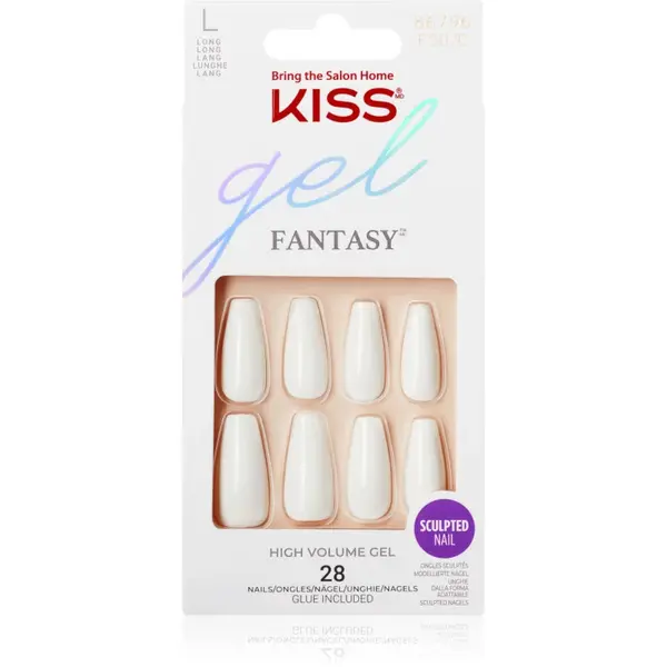 KISS Gel Fantasy unghii artificiale True Color 28 buc