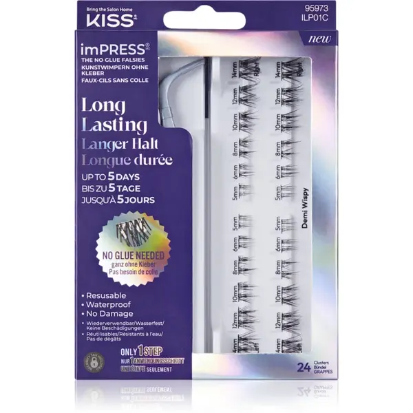 KISS imPRESS LongLasting gene false smocuri autoadezive 01 20 buc