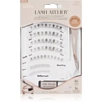 KISS Lash Atelier Desing Kit gene false mănunchi cu lipici