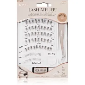KISS Lash Atelier Desing Kit gene false mănunchi cu lipici