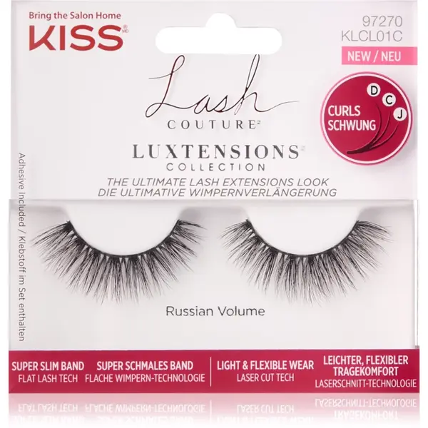 KISS Lash Couture LuXtensions gene false Russian Volume 1 pereche