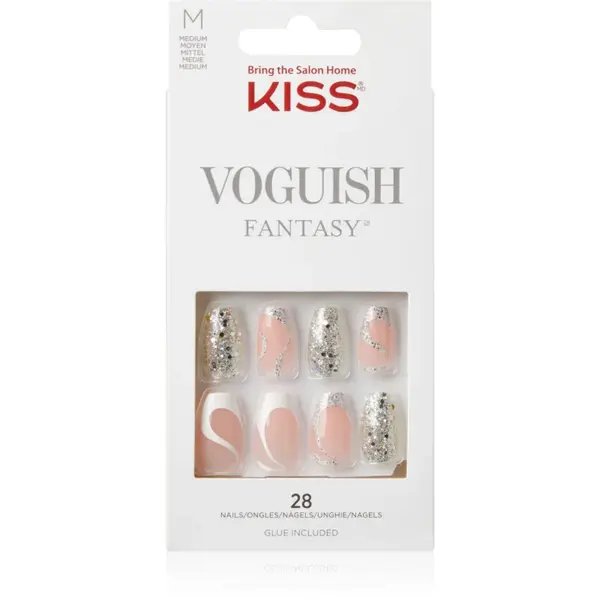 KISS Voguish Fantasy Fashspiration unghii artificiale mediu 28 buc