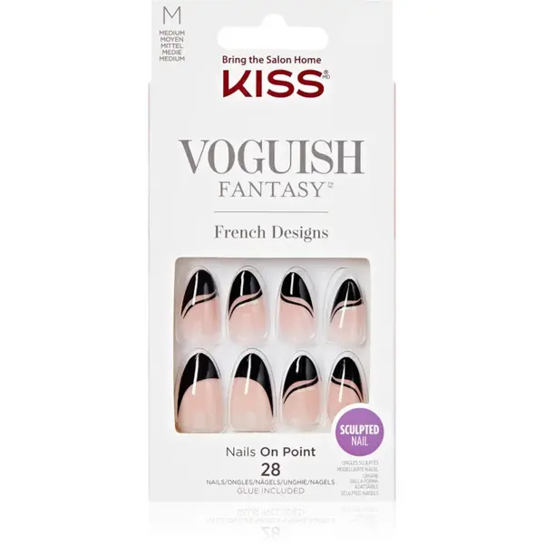 KISS Voguish Fantasy Magnifique unghii artificiale mediu Magnifique 28 buc