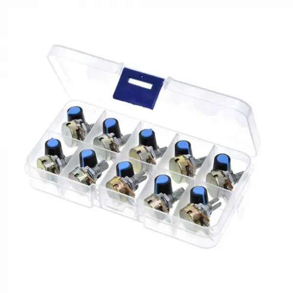 Kit 10 potentiometre WH148 1KΩ - 1MΩ, Bitmi 10506