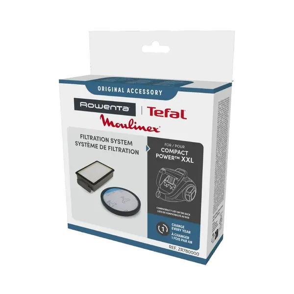 Kit 2 filtre Rowenta ZR780000 compatibile cu aspiratoarele Rowenta Compact Power XXL seriile RO48xx