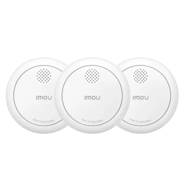 Kit 3 detectoare fum inteligente Imou ZSM1 Zigbee EN14604 alarma 85dB notificari aplicatie ZSM1 Kit-EU-3